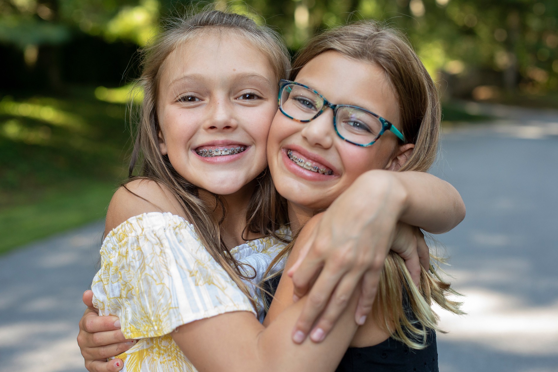 Children playing with braces in New york NY